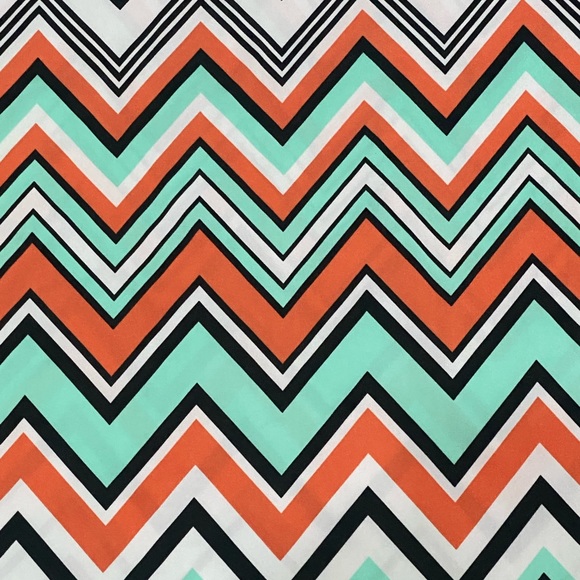 Women Ladies Long Skirt Small Gingy Cocoa Green Orange Black Wrinkle-fre Chevron - Picture 3 of 8